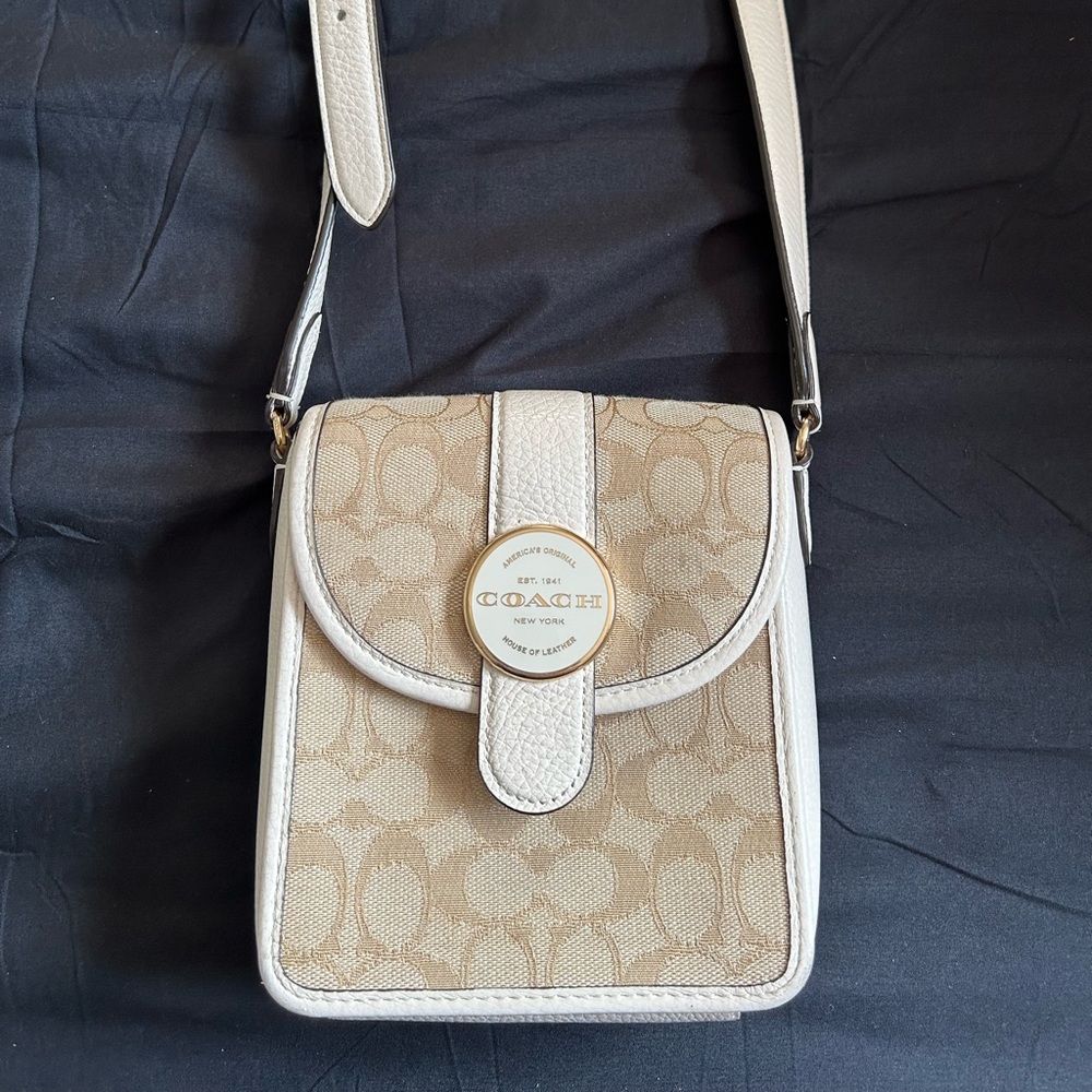 Coach Beige Crossbody Bag